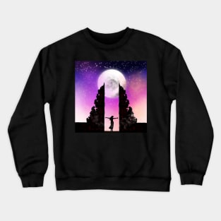 Full moon in Bali Crewneck Sweatshirt